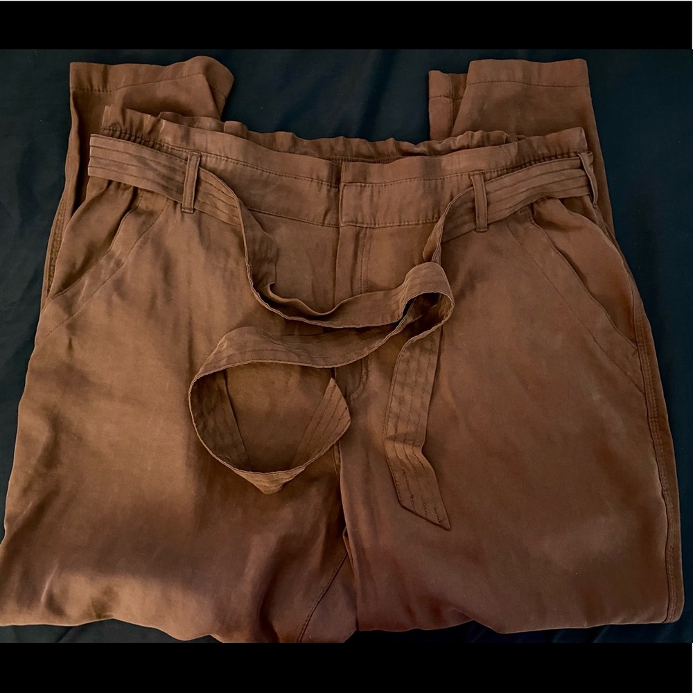 Old Navy High-Waisted Belted Straight Leg Pants